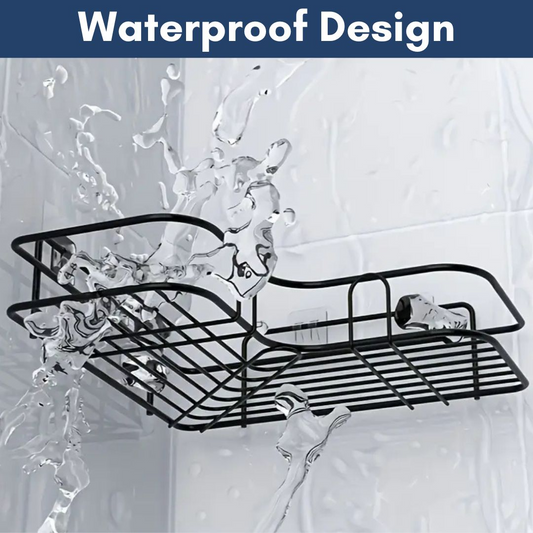 No-Drill Corner Shelf – Bathroom & Kitchen