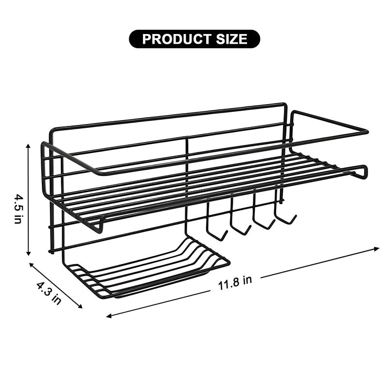 Adhesive Shower Caddy, Rustproof Stainless Steel Bath