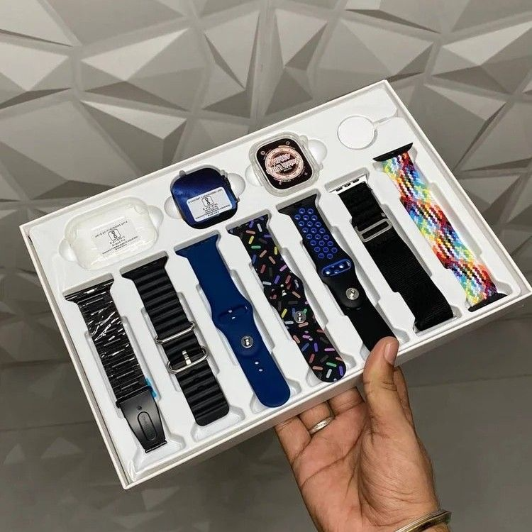 Original I20 Ultra Max Smart Watch 2.3 Inch Large Screen 10 in 1 Box I Open Aowed
